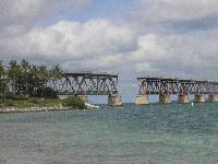 Old Bridge view from the beach.